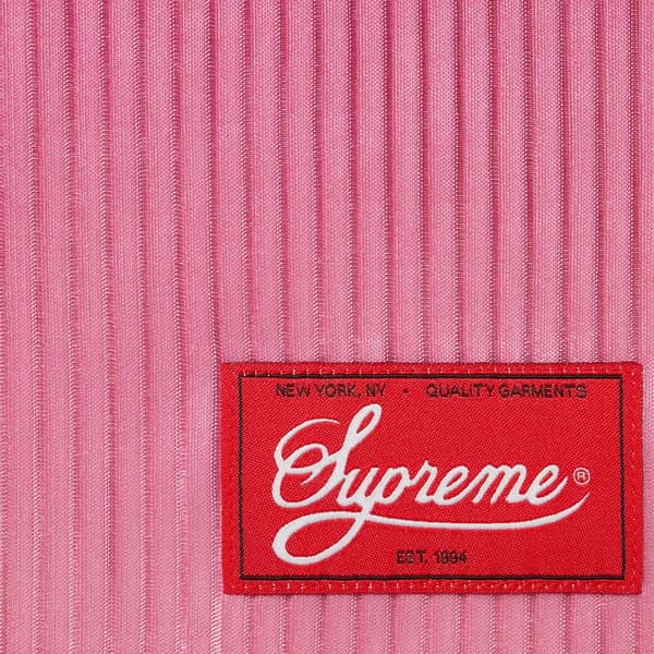 Supreme Gradient Mesh Stripe Jersey - Magenta (front)