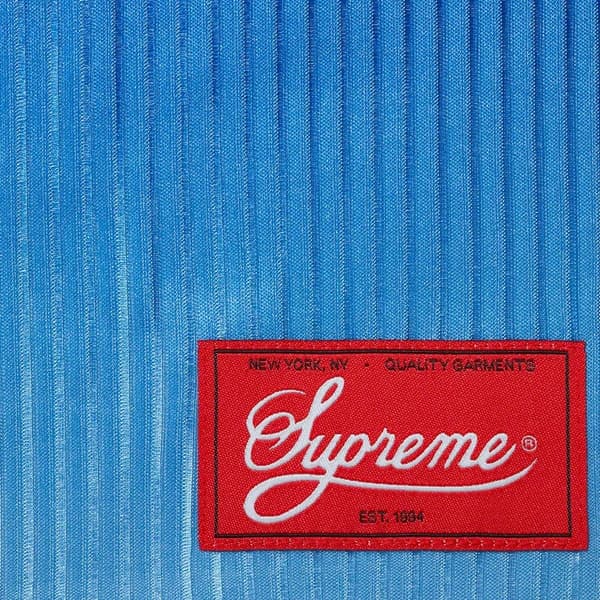 Supreme Gradient Mesh Stripe Jersey - Royal (front)