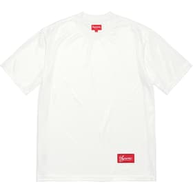 Supreme Gradient Mesh Stripe Jersey White