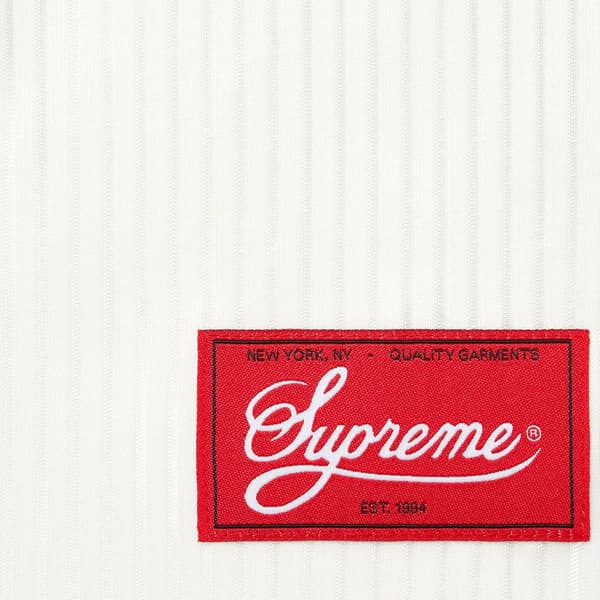 Supreme Gradient Mesh Stripe Jersey - White (front)