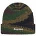 Supreme Gradient Spacedye Beanie - Olive (front)