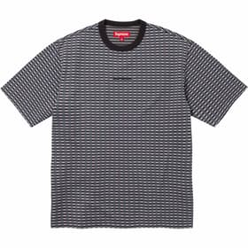 Supreme Grid Jacquard S/S Top Black