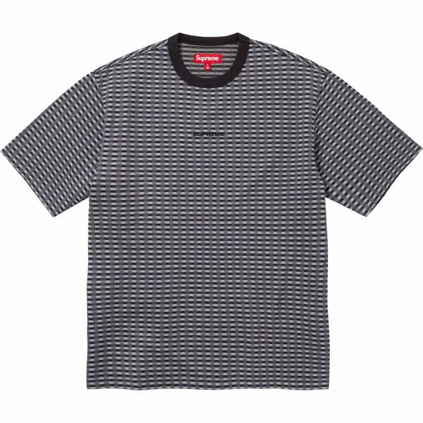 Supreme Grid Jacquard S/S Top - Black (front)