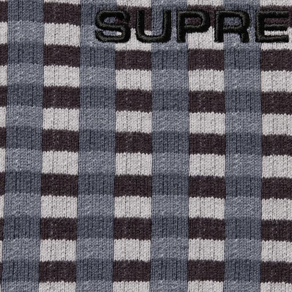 Supreme Grid Jacquard S/S Top - Black (front)