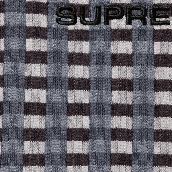 Supreme Grid Jacquard S/S Top - Black (front)