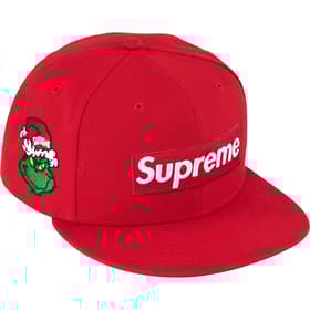 Supreme Grinch Box Logo New Era Red