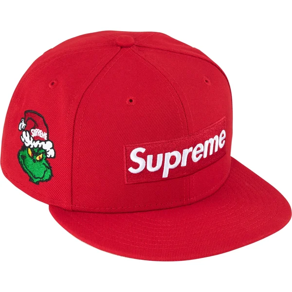 Supreme Grinch Box Logo New Era - Red (front)
