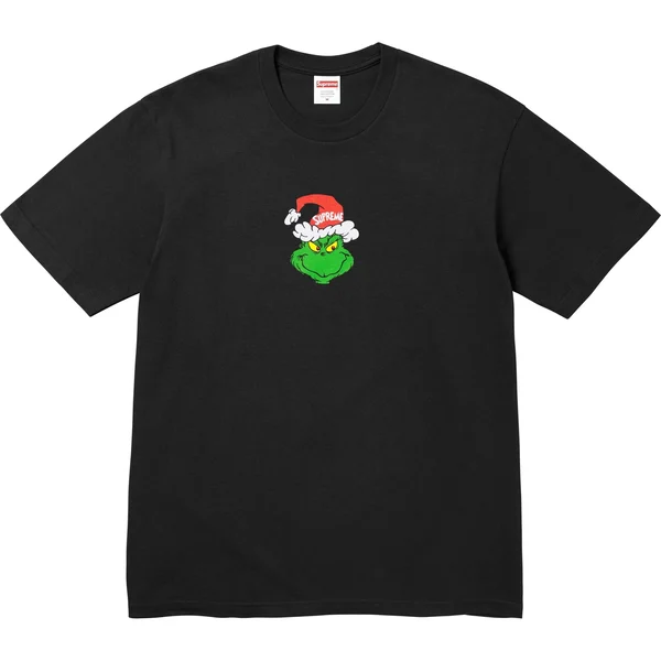 Supreme Grinch Tee - Black (front)
