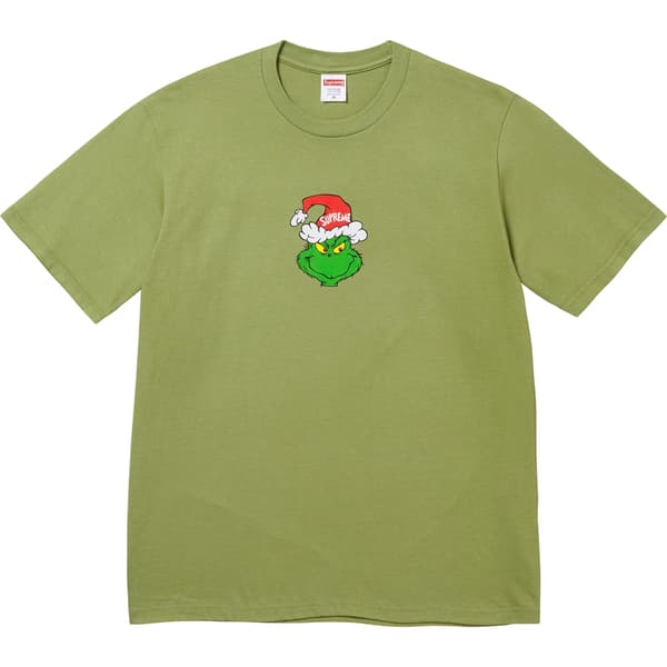 Supreme Grinch Tee - Moss (front)