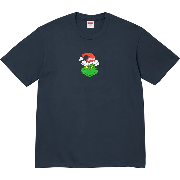 Supreme Grinch Tee - Navy (front)