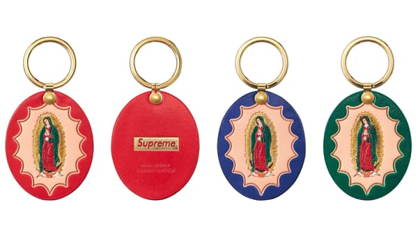 Supreme Guadalupe Leather Keychain - Product Image