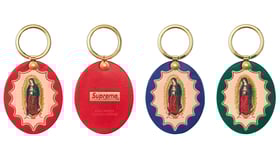 Supreme Guadalupe Leather Keychain