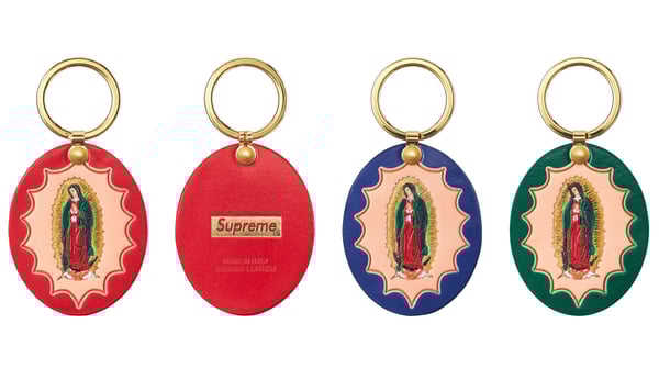 Supreme Guadalupe Leather Keychain - Product Image