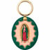 Supreme Guadalupe Leather Keychain - Green (front)