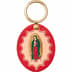 Supreme Guadalupe Leather Keychain - Red (front)