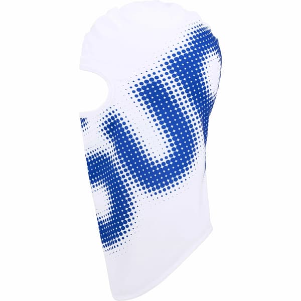 Supreme Halftone Lightweight Balaclava - White (front)