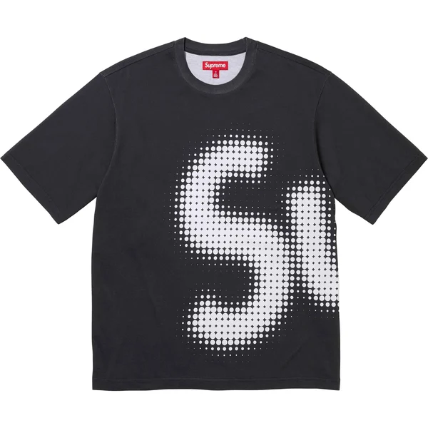 Supreme Halftone S/S Top - Black (front)