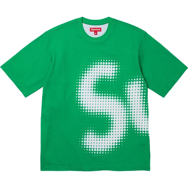 Supreme Halftone S/S Top - Bright Green (front)