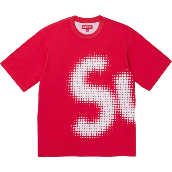 Supreme Halftone S/S Top - Red (front)