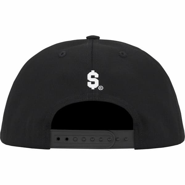 Supreme Handstyle 6-Panel - Black (front)