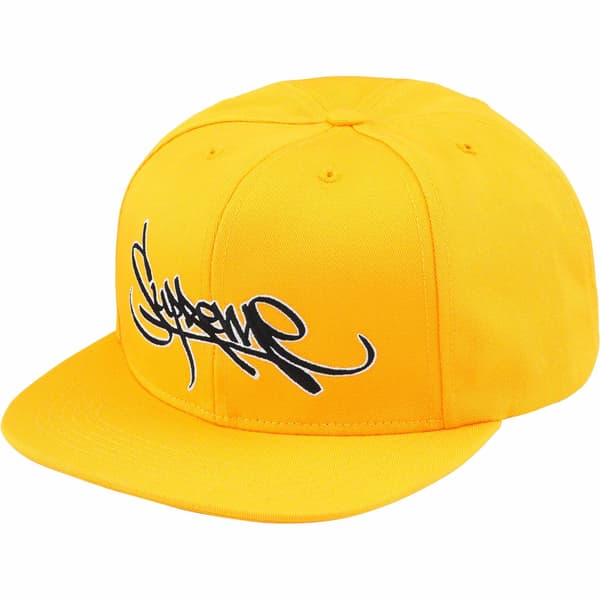 Supreme Handstyle 6-Panel - Yellow (front)