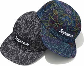 Supreme Handwriting Denim Camp Cap