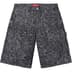Supreme Handwriting Double Knee Denim Short - Black (front)