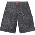 Supreme Handwriting Double Knee Denim Short - Black (front)