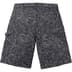 Supreme Handwriting Double Knee Denim Short - Black (front)