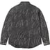 Supreme Handwriting Jacquard Denim Shirt - Washed Black (front)
