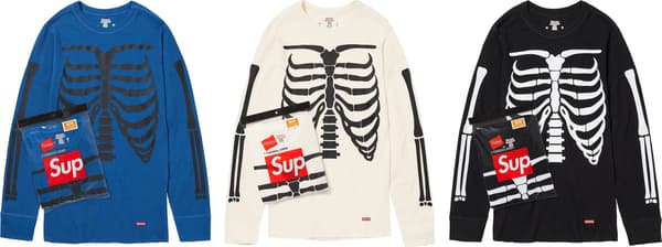 Supreme Hanes Bones Thermal Crew (1 Pack) - Product Image