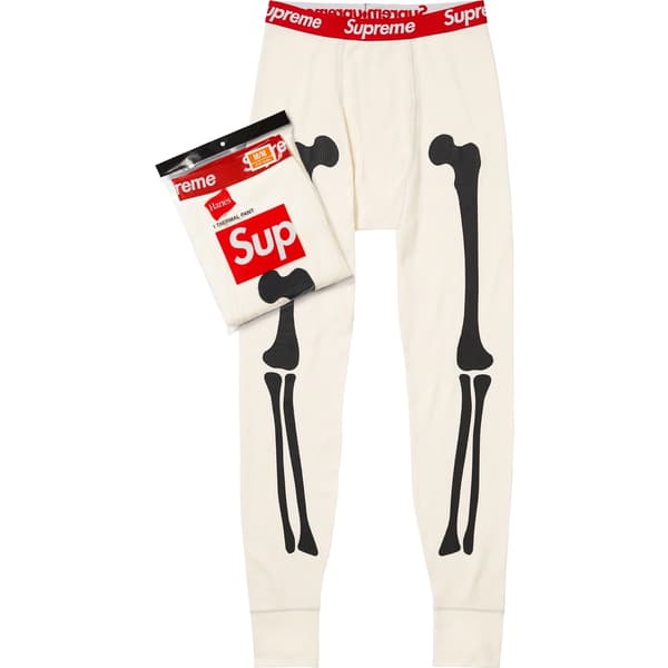 Supreme Hanes Bones Thermal Pant (1 Pack) - Natural (front)
