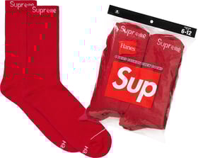 Supreme Hanes Crew Socks (4 Pack)
