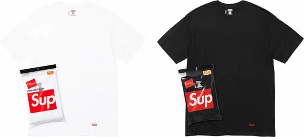 Supreme Hanes Tagless Tees (3 Pack) - Product Image