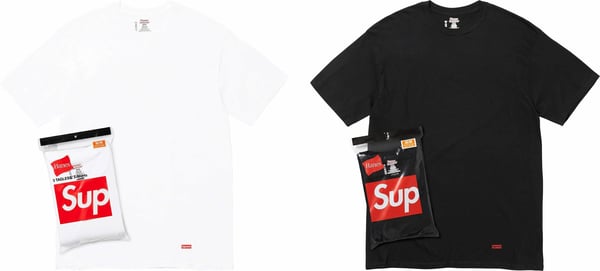 Supreme Hanes Tagless Tees (3 Pack) - Product Image