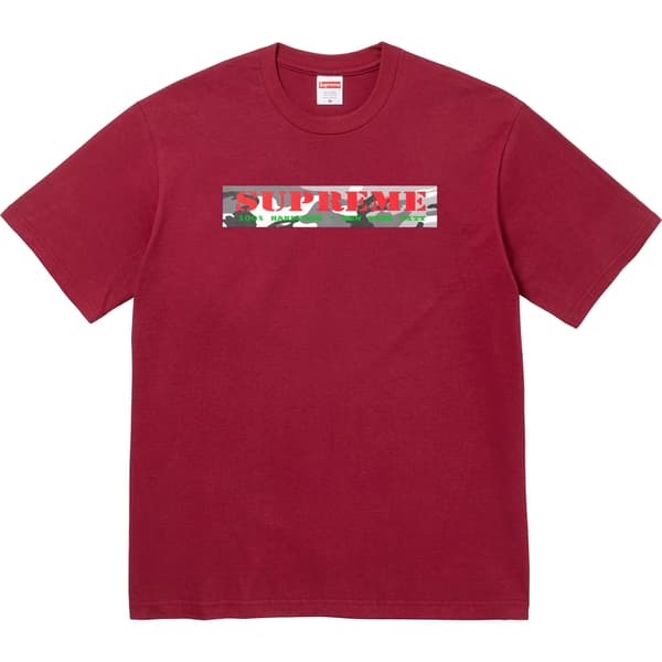 Supreme Hardcore Tee - Cardinal (front)