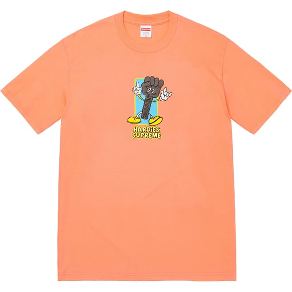 Supreme Hardies Bolt Tee - Peach (front)