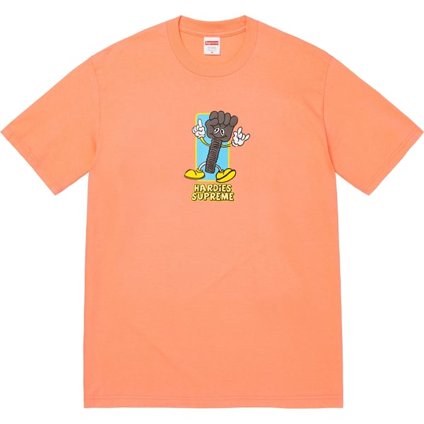 Supreme Hardies Bolt Tee - Peach (front)