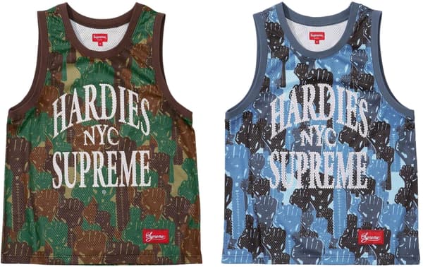Supreme Hardies Camo Basketball Jersey - Product Image