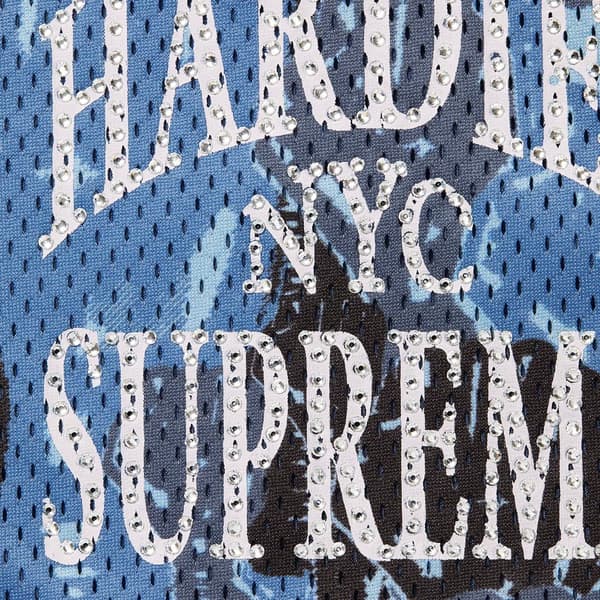 Supreme Hardies Camo Basketball Short - Blue (front)