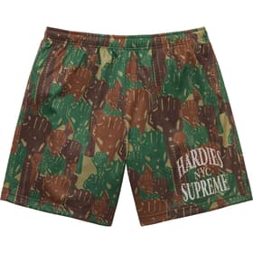 Supreme Hardies Camo Basketball Short Green