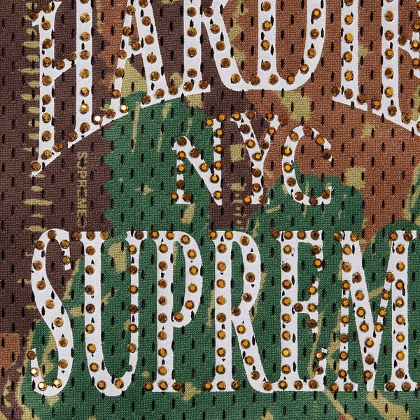 Supreme Hardies Camo Basketball Short - Green (front)