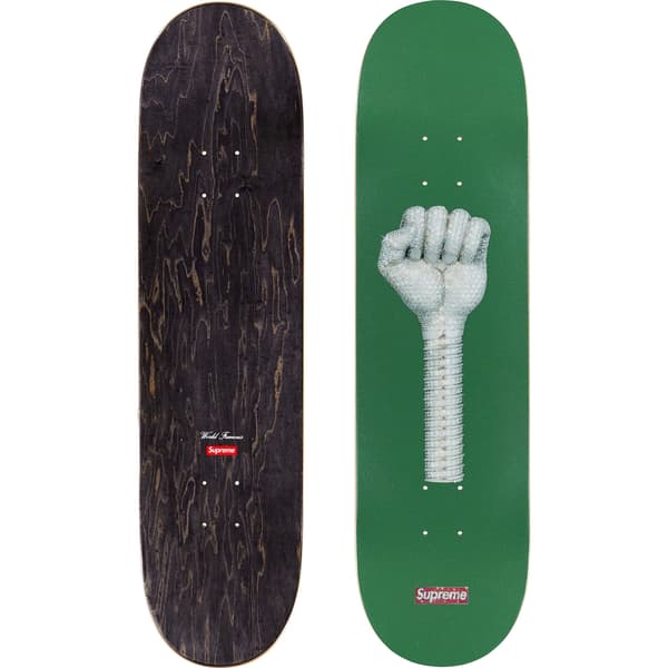 Supreme Hardies Fist Skateboard - 8.5" x 32.25" (front)