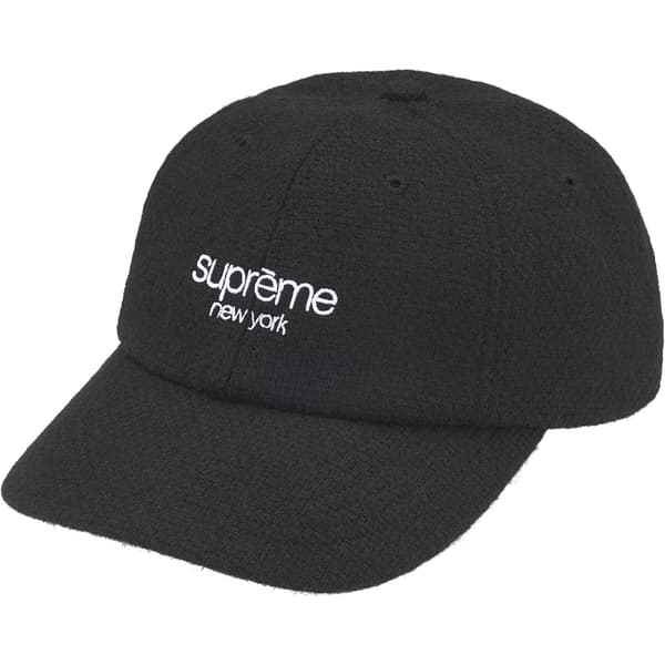 Supreme Harris Tweed 6-Panel - Black (front)