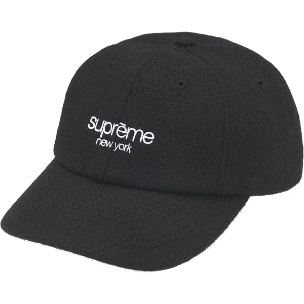 Supreme Harris Tweed 6-Panel - Black (front)