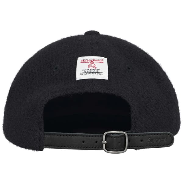 Supreme Harris Tweed 6-Panel - Black (front)