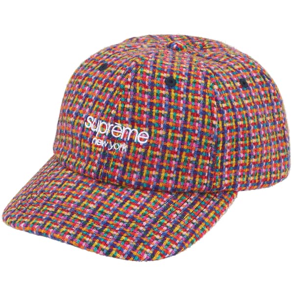 Supreme Harris Tweed 6-Panel - Red (front)