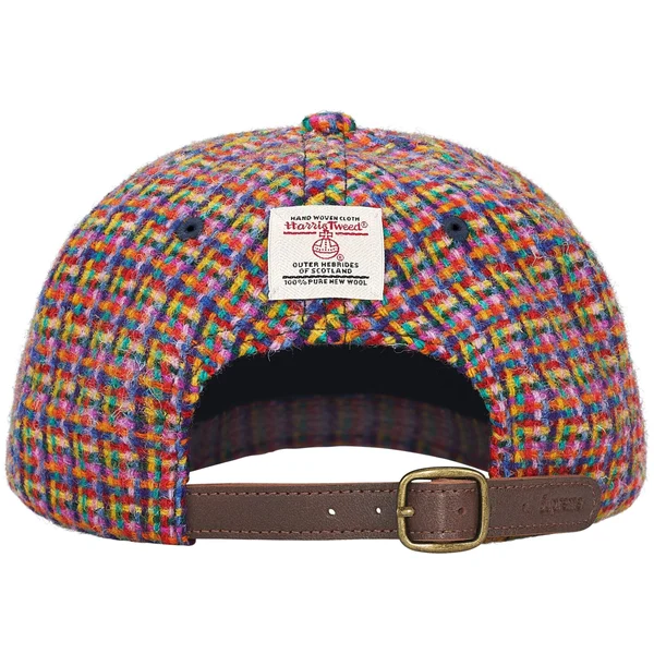 Supreme Harris Tweed 6-Panel - Red (front)