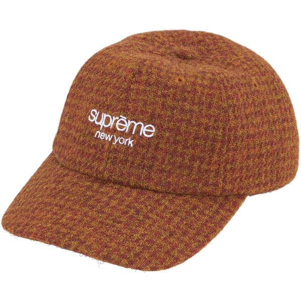 Supreme Harris Tweed 6-Panel - Rust (front)