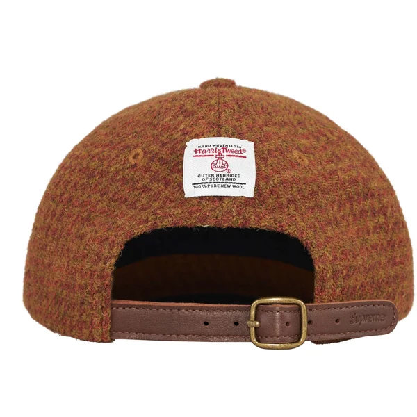 Supreme Harris Tweed 6-Panel - Rust (front)